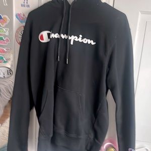 champion hoodie in black and never worn